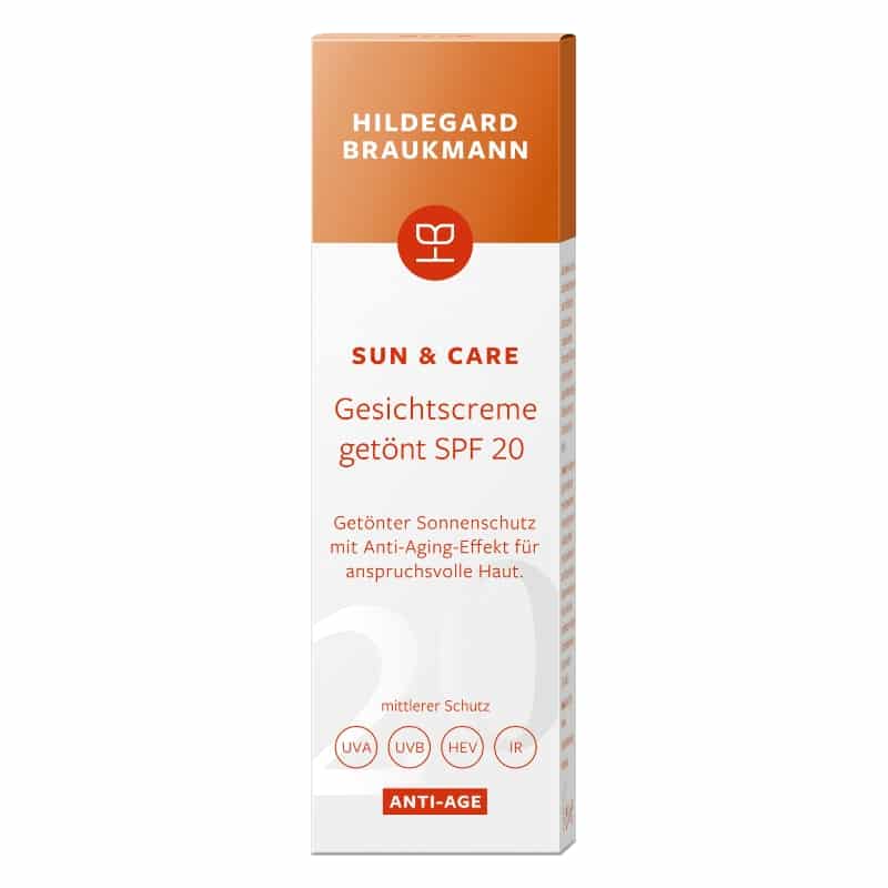 Hildegard Braukman Sun & Care Anti Age Gesichtscreme getoent SPF 20 Karton